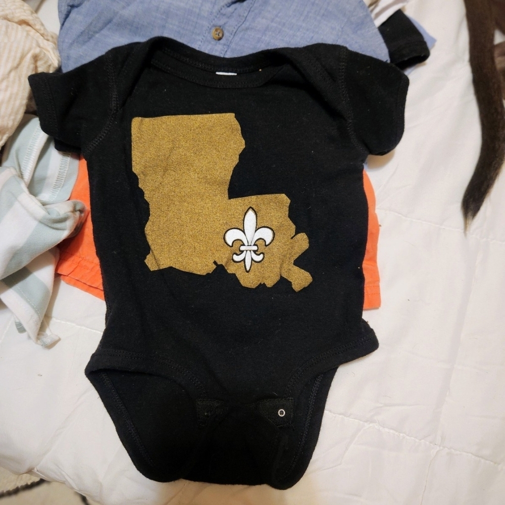 Rabbit Skins Black and Gold Bodysuit